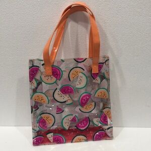 Watermelon Print Clear Tote Bag